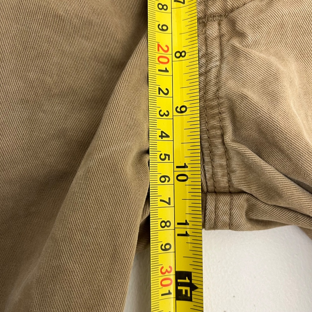 Abercrombie & Fitch Mens W29 L30 Chino Pants Brown Button Fly Mid Rise Trousers - Picture 10 of 12